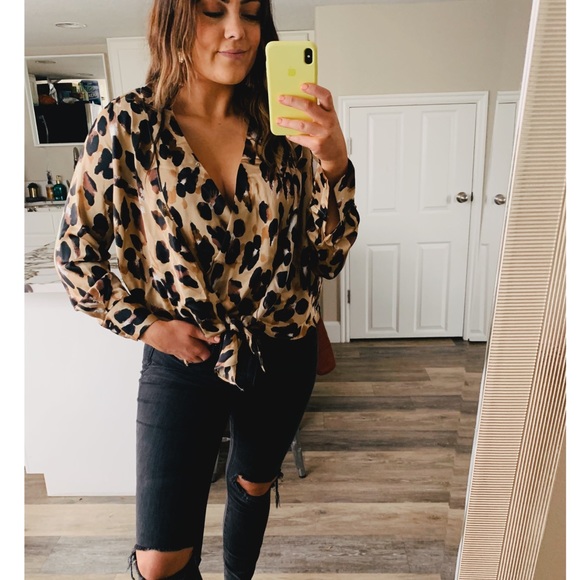 Hayden Tops - NWT Hayden Los Angeles leopard blouse